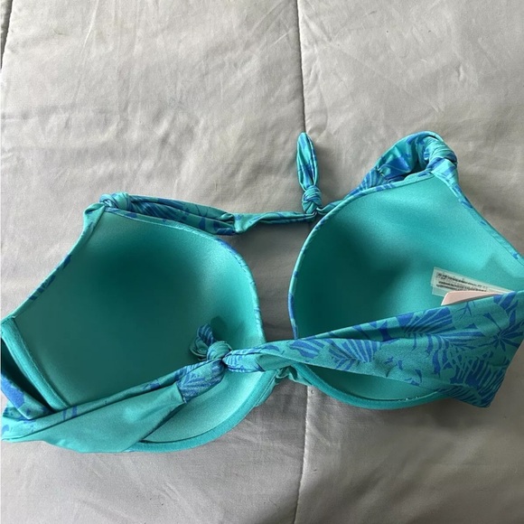 VICTORIA'S SECRET SWIM Knotted Sexy Tee Push-Up Bikini Top 40DD - Picture 3 of 4